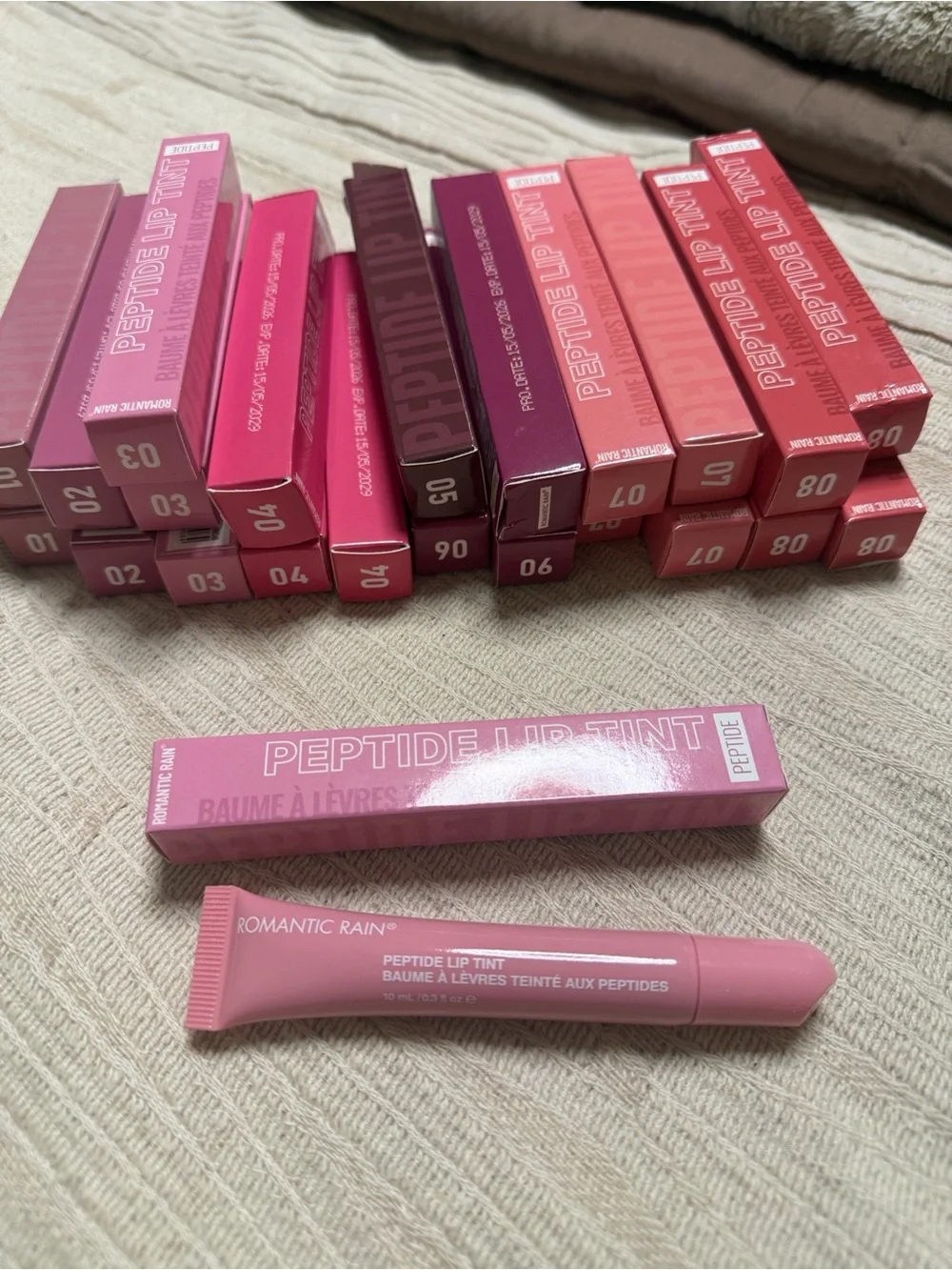 Peptide Lip Tint Shade 3 Pale Pink by Romantic Rain NIB